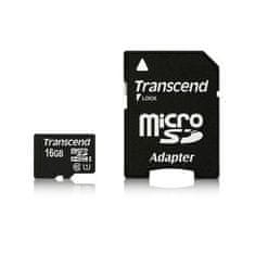 Transcend Paměťová karta microSDHC 16GB UHS-I TS16GUSDU1