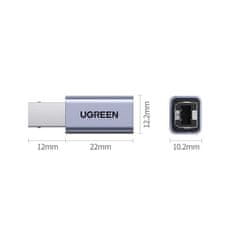 Ugreen Adaptér Ugreen USB-C - USB typ B šedý (US382)