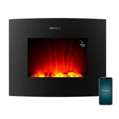 Cecotec Krb , 5814, ReadyWarm 2650 Curved Flames Connected, elektrický, 26", 2 programy, Wi-Fi, časovač, 1000/2000 W