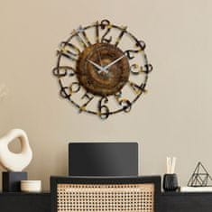 ASIR GROUP Dekorativní kovové nástěnné hodiny Metal Wall Clock 15 - 1, Vícebarevná