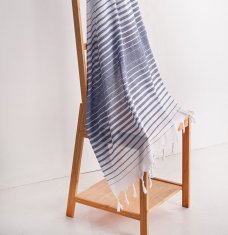 L'essentiel Plážový ručník Fouta Golge - Dark Blue, Tmavá Modrá