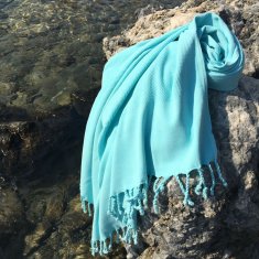 L'essentiel Plážový ručník Fouta Taslanmis - Mint, Mátová