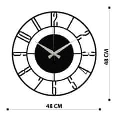 ASIR GROUP Dekorativní kovové nástěnné hodiny Enzoclock - S011, Černá