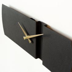 ASIR GROUP Dekorativní kovové nástěnné hodiny Origami Metal Wall Clock - APS097, Černá, Zlatá