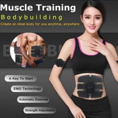 SOLFIT® Elektrický posilovač břišních svalů, Posilovač břicha a těla (Sada 6ks) | SIX PACK