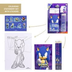 Cerda Kreativní set Ježek Sonic (omalovánky, pastelky, samolepky, blok), 2700000773