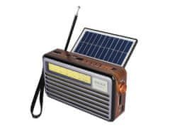 LTC RETRO rádio FM LIWA se solárním panelem