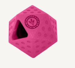 KIWI WALKER Kiwi Walker Gumová hračka s otvorem na pamlsky ICOSABALL MAXI 9cm Růžová