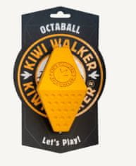 KIWI WALKER Kiwi Walker Gumová hračka s otvorem na pamlsky OCTABALL MINI 11cm Oranžová