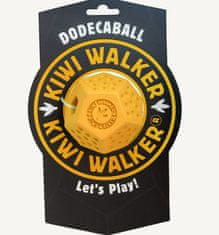 KIWI WALKER Kiwi Walker Gumová hračka s otvorem na pamlsky DODECABALL MINI 7cm Oranžová
