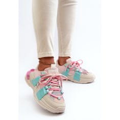 Šněrovací sportovní obuv Pink and Mint velikost 38