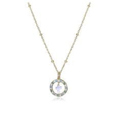 Viceroy Módní pozlacený náhrdelník se zirkony Sweet 15118C100-39