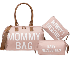 MXM Mommy bag - Růžová, set 3ks