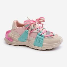 Šněrovací sportovní obuv Pink and Mint velikost 38