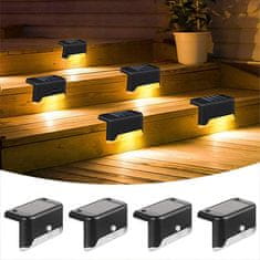 Cool Mango Zahradní solární LED světla, osvětlení schodiště (4 sady světel) - Decky