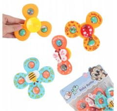 TopKing Spinner Toys - zábavná hrací sada s motivy zvířat - včela, motýl a kuřátko (3 v sadě)