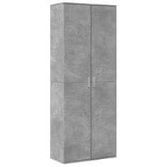 Vidaxl Skříň highboard betonově šedá 70 x 35 x 180 cm kompozitní dřevo