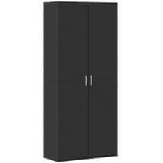 Vidaxl Skříň highboard černá 80 x 35 x 180 cm kompozitní dřevo