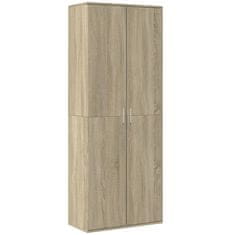 Vidaxl Skříň highboard dub sonoma 70 x 35 x 180 cm kompozitní dřevo