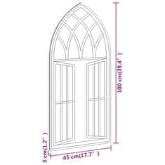 Vidaxl Zrcadlo pískové 100 x 45 cm železo do interiéru