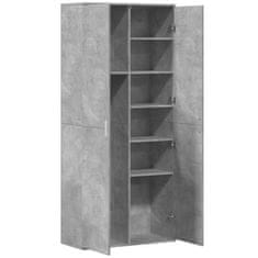 Vidaxl Skříň highboard betonově šedá 80 x 35 x 180 cm kompozitní dřevo