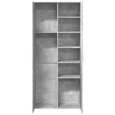 Vidaxl Skříň highboard betonově šedá 80 x 35 x 180 cm kompozitní dřevo