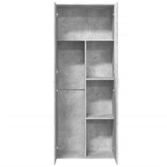 Vidaxl Skříň highboard betonově šedá 70 x 35 x 180 cm kompozitní dřevo