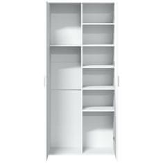 Petromila Skříň highboard bílá 80 x 35 x 180 cm kompozitní dřevo