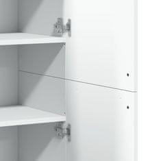 Petromila Skříň highboard bílá 80 x 35 x 180 cm kompozitní dřevo