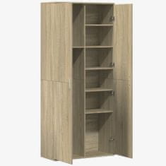 Vidaxl Skříň highboard dub sonoma 80 x 35 x 180 cm kompozitní dřevo