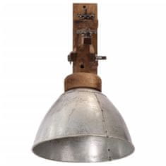 Vidaxl Nástěnná lampa 25 W vintage stříbrná E27