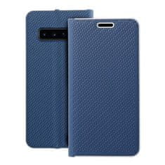 FORCELL Pouzdro / obal na Samsung Galaxy S10 modré - knížkové Forcell LUNA Carbon