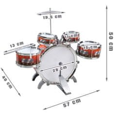 Kruzzel Dětské bubny XL 22464