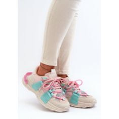 Šněrovací sportovní obuv Pink and Mint velikost 37