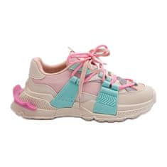 Šněrovací sportovní obuv Pink and Mint velikost 41