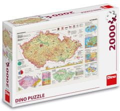 Dino Mapy České republiky 2000 dílků