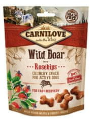 Carnilove Svačina Pro Psy Fresh Crunchy Wild Boar+Šípky 200G