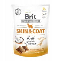 Brit Functional Snack Skin&Coat Krill 150G