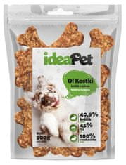 4DOGS Ideapet Kostky Králík S Rýží 9 Cm 500G