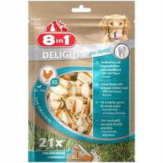 8in1 Dental Delights Bones Xs Kabelka 21Ks