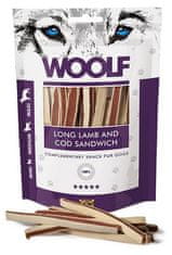 Woolf Soft Lamb & Cod Sendvič Dlouhý 100G