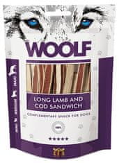 Woolf Soft Lamb & Cod Sendvič Dlouhý 100G