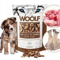 Woolf Rabbit & Cod Triangle 100G