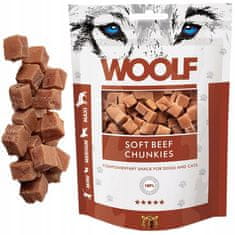 Woolf Soft Beef Chunkies 100G