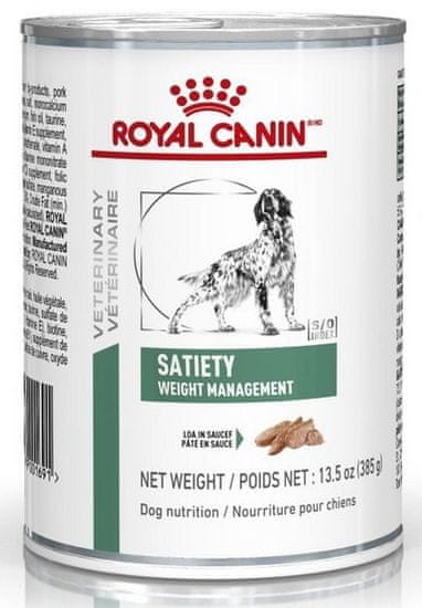 Royal Canin  Veterinary Diet Canine Satiety Weight Management Plechovka 410G