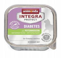 Animonda Integra Protect Diabetes Pro Kočky - S Krůtím Srdcem Tác 100G