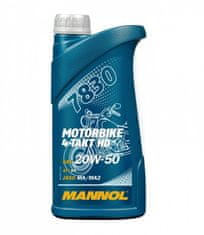 shumee MANNOL OIL 20W50 1L 4T MOTOCYKL HD SL / JASO MA/MA2 (MINERÁLNÍ)