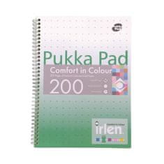 Pukka Pad Spirálový sešit "Irlen Jotta Green", A4, linkovaný, 100 listů, IRLJOTA4(GREEN)