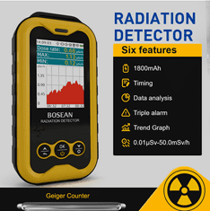 BOSEAN FS-5000 detektor radiace dozimetr, Geigerův čítač 