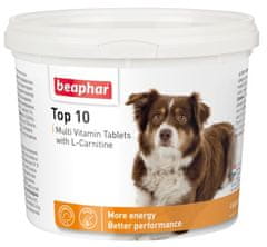 Beaphar Top 10 Dog - Vitamínový Přípravek S L-Karnitinem Pro Psa 750Tabl.